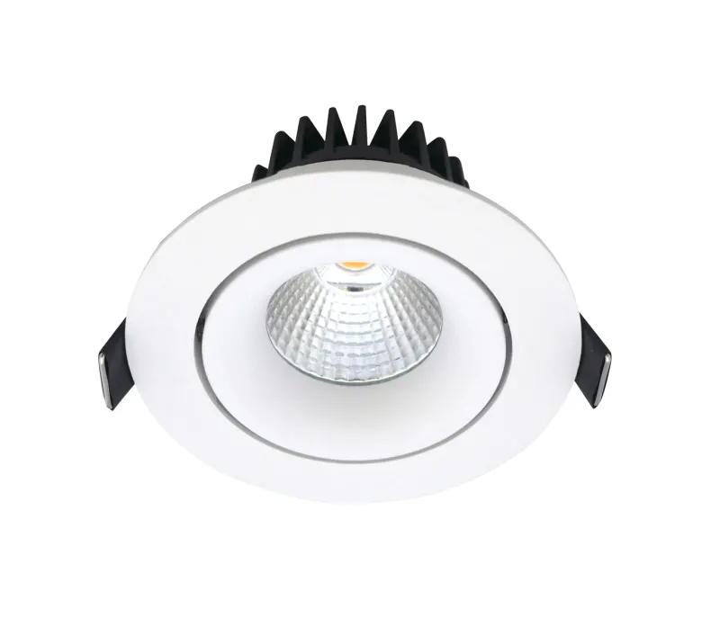 Discount LED Downlight Tilt 12,7W, indbygning, dim-to-warm, mat hvid Spotlampe|Indbygningsspot Direkte I Isolering