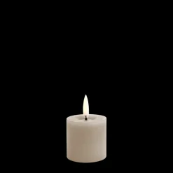 Hot LED Smeltet bloklys, Sandstone, Smooth, 5x4,5 cm Lamper Til Reol|Led Stearinlys