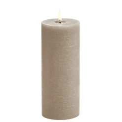 Sale LED Smeltet bloklys, Sandstone, Rustic, 7,8x20 cm Lamper Til Reol|Led Stearinlys