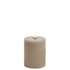 Best LED Smeltet bloklys, Sandstone, Rustic, 7,8x10 cm Lamper Til Reol|Led Stearinlys