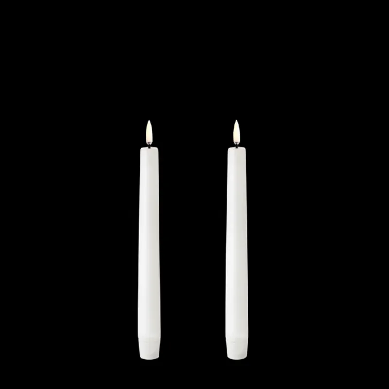 Best LED stagelys, Nordic white, Smooth, 2-pak, 2,3x20,5 cm Led Stearinlys
