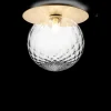 Best Liila 1 large væglampe / loftlampe IP44, nordic guld/klar Glas Lamper|Vådrumslamper