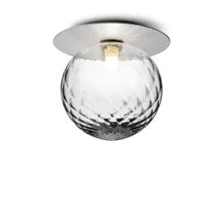 Clearance Liila 1 large væglampe / loftlampe IP44, light silver/klar Glas Lamper|Vådrumslamper