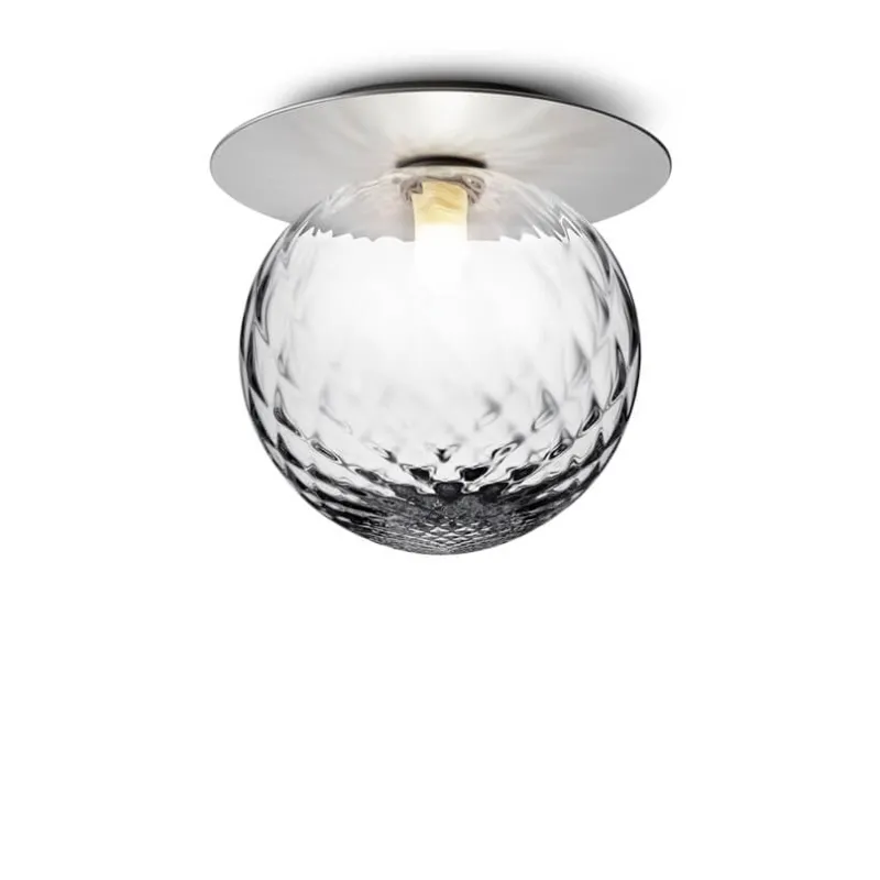 Clearance Liila 1 large væglampe / loftlampe IP44, light silver/klar Glas Lamper|Vådrumslamper