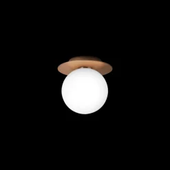 Online Liila 1 medium væglampe / loftlampe, mørk bronze/opal Glas Lamper|Vådrumslamper