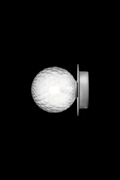 Outlet Liila 1 Small væglampe / loftlampe IP44, light silver/klar Glas Lamper|Vådrumslamper