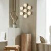 Sale Liila Star væglampe / loftlampe, nordic guld/opal Glas Lamper|Lampe Til Trappeopgang