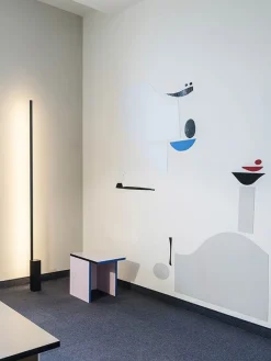 Linescapes gulvlampe, sort/grå Standerlamper|Gulvlamper