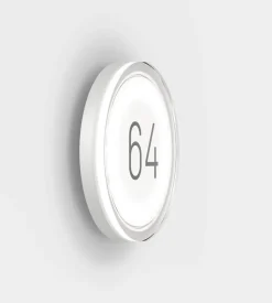 Clearance Lisc Number udendørs væglampe, pure white Væglamper|Udendørslamper