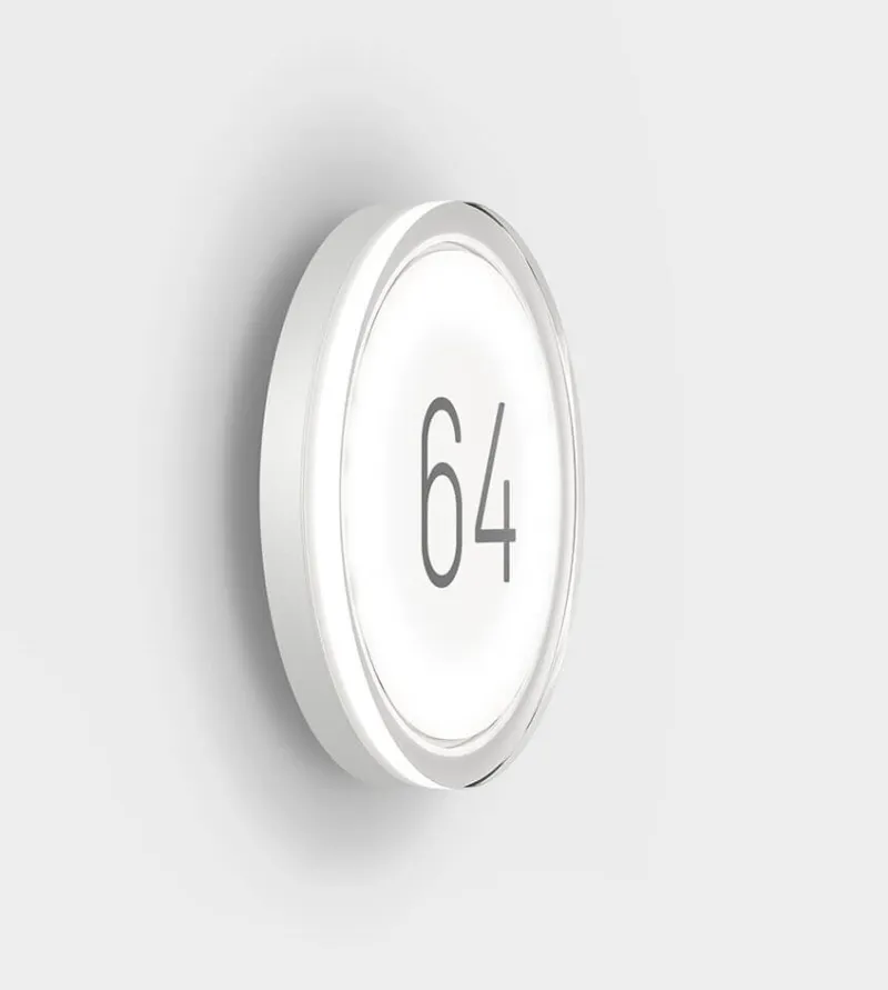 Clearance Lisc Number udendørs væglampe, pure white Væglamper|Udendørslamper