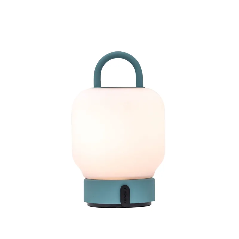 Outlet Loome bordlampe / batterilampe, smoky teal (blågrøn) Transportable Lamper|Lamper Til Reol