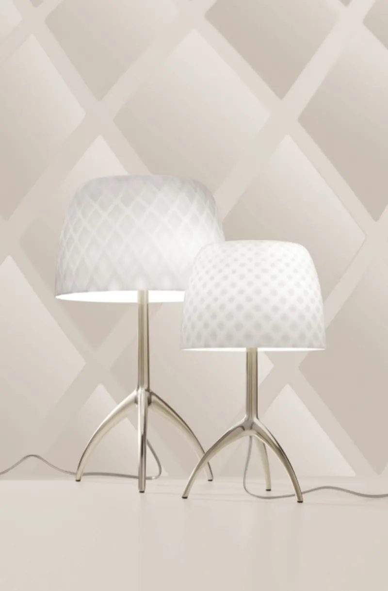 Hot Lumiere Grande '30 års jubilæum', pastilles bordlampe m/dæmper Glas Lamper|Hvide Lamper