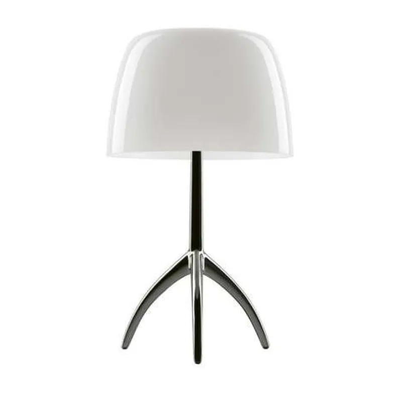 Hot Lumiere Grande, hvid/alu med dæmper Hvide Lamper|Glas Lamper