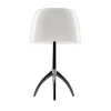 Sale Lumiere Grande, hvid/sort krom med dæmper Hvide Lamper|Glas Lamper