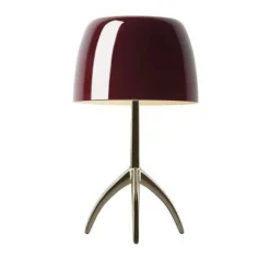 Clearance Lumiere Grande, rød/pearl med dæmper Glas Lamper