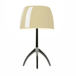 New Lumiere Grande, varm hvid/alu med dæmper Hvide Lamper|Glas Lamper