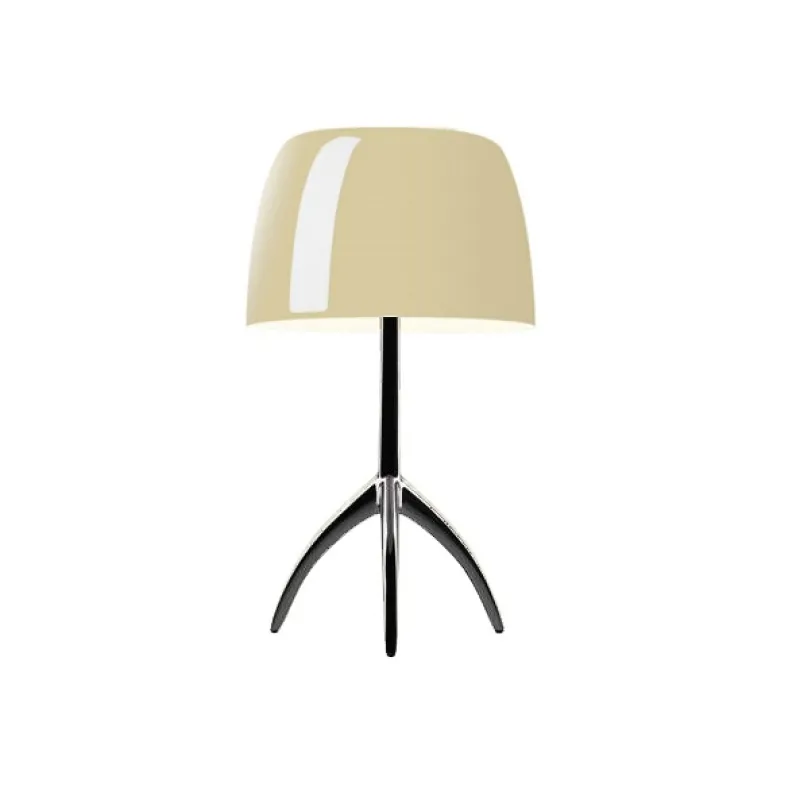 Hot Lumiere Piccola, varm hvid/sort krom Hvide Lamper|Glas Lamper