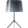 Hot Lumiere XXL bordlampe, aluminium/grå Glas Lamper