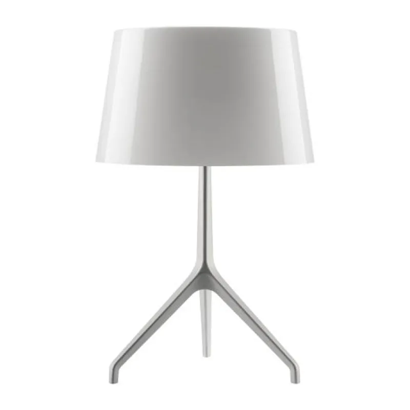 Hot Lumiere XXS bordlampe, aluminium/hvid Glas Lamper