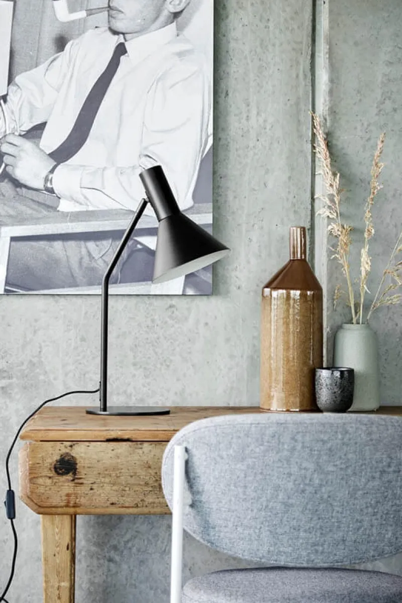 Discount LYSS bordlampe, mat sort Skrivebordslamper|Lamper Til Natbord