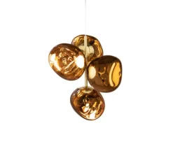 Sale Melt mini lysekrone, guld Spisebordslamper|Stue Lamper
