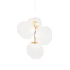 Clearance Melt mini lysekrone, opal/guld Entre Lamper|Lysekroner