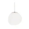 Outlet Melt mini pendel, opal/sølv Hvide Lamper|Hængelamper