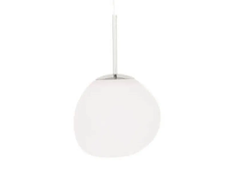 Outlet Melt mini pendel, opal/sølv Hvide Lamper|Hængelamper