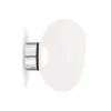 New Melt Surface mini væglampe / loftlampe, opal/sølv Hvide Lamper|Entre Lamper