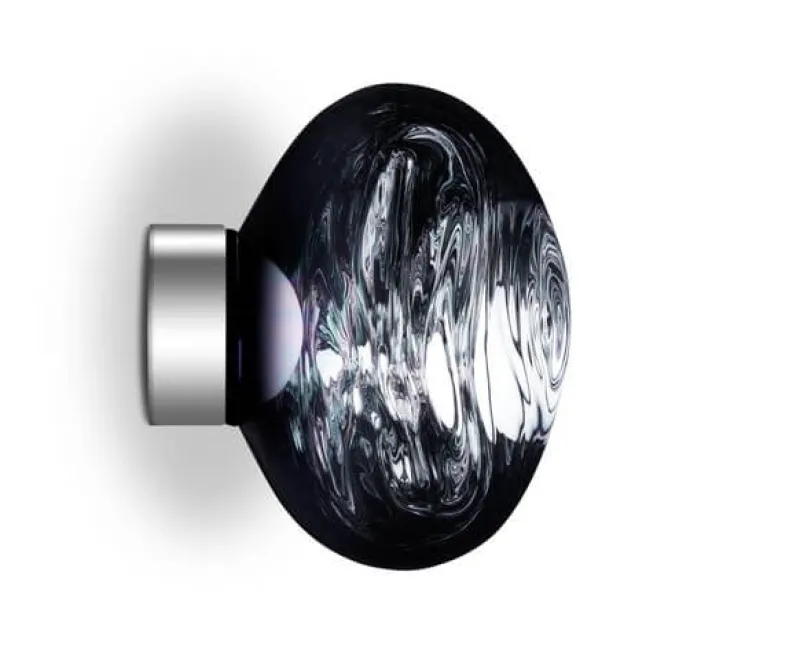 Sale Melt Surface mini væglampe / loftlampe, røgfarvet Entre Lamper|Væglamper