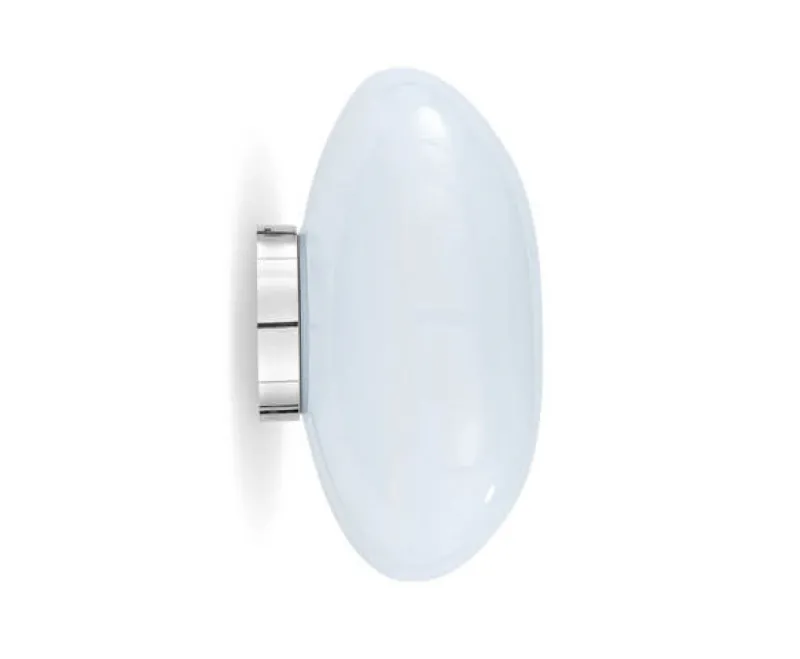 Discount Melt Surface væglampe / loftlampe, opal/sølv Hvide Lamper|Entre Lamper