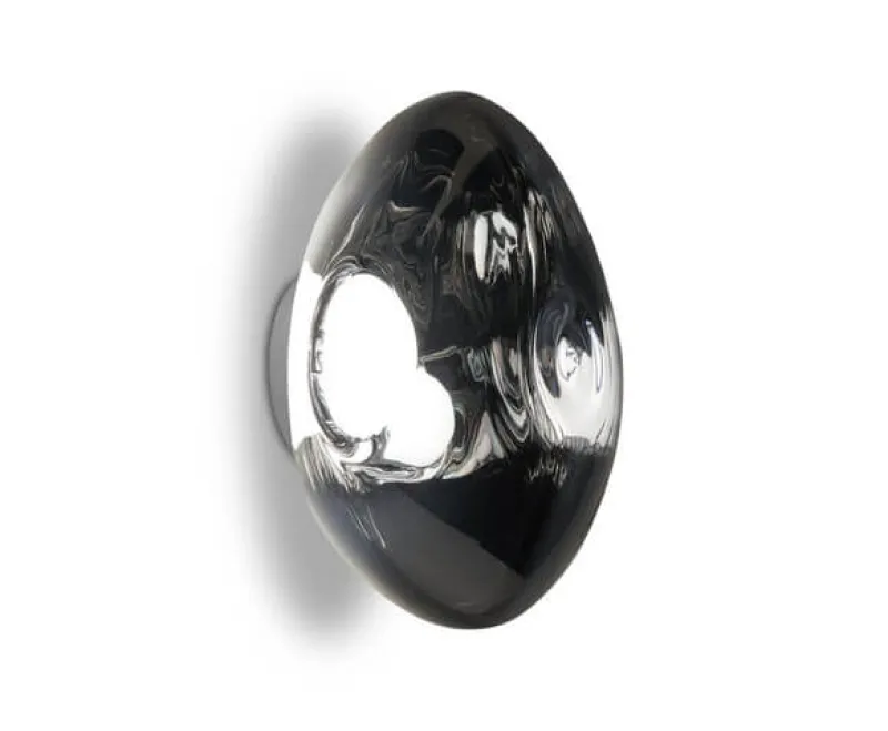 Discount Melt Surface væglampe / loftlampe, sølv Entre Lamper|Væglamper