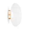 New Melt Surface væglampe / loftlampe, opal/guld Hvide Lamper|Entre Lamper