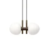 Online Memoir 2 pendel 120, bronze/opal Hvide Lamper|Glas Lamper