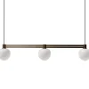 Online Memoir 3 side-by-side pendel 120, bronze/opal Hvide Lamper|Glas Lamper