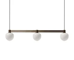 Online Memoir 3 side-by-side pendel 120, bronze/opal Hvide Lamper|Glas Lamper
