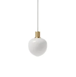 Memoir pendel 120, messing/opal Messinglamper|Hvide Lamper