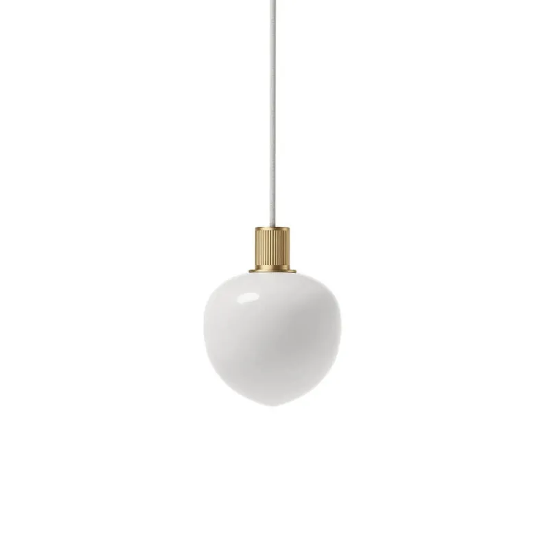 Memoir pendel 120, messing/opal Messinglamper|Hvide Lamper