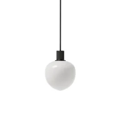 Clearance Memoir pendel 120, sort/opal Hvide Lamper|Glas Lamper
