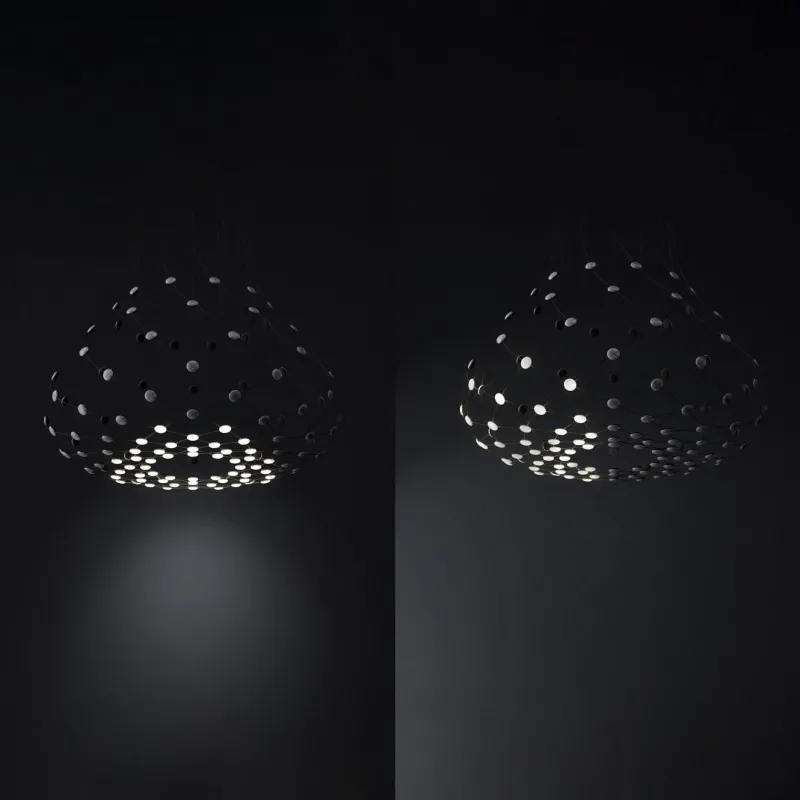 Mesh pendel wireless Ø80 / 1 m ledning, sort Pendler|Stue Lamper