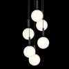 Clearance Miira 6 Large pendel, grå/klar Glas Lamper|Klyngependel
