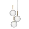 Best Miira 3 Large pendel, messing/klar Glas Lamper|Klyngependel