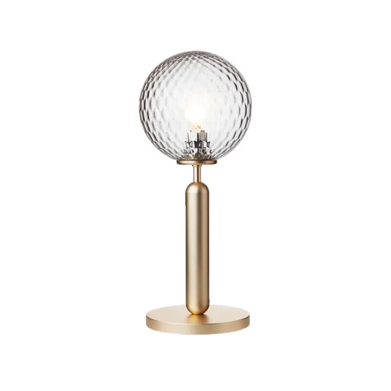 Hot Miira bordlampe, messing/klar Messinglamper|Glas Lamper