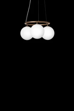 Sale Miira Circular 3, opal/mørk bronze Glas Lamper|Spisebordslamper