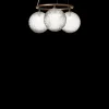 Discount Miira Circular 3, optic/mørk bronze Glas Lamper|Moderne Lysekrone