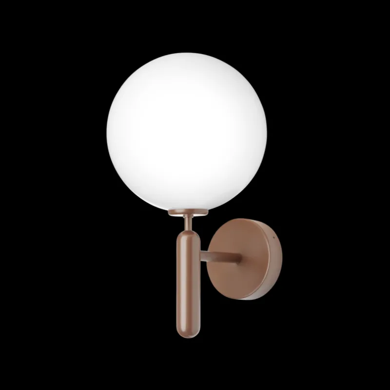 Best Miira Outdoor væglampe, mørk bronze/opal Glas Lamper|Sommerhus Lamper