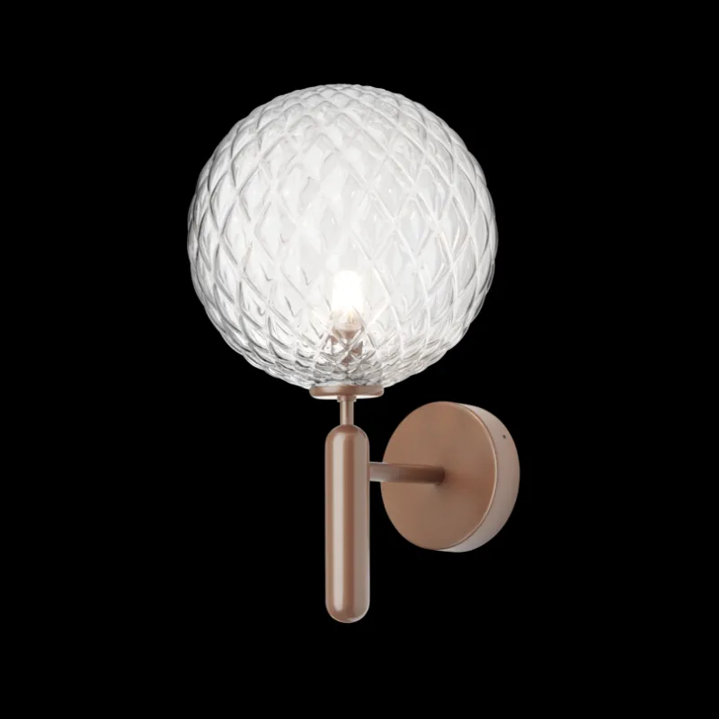 Online Miira Outdoor væglampe, mørk bronze/klar Glas Lamper|Sommerhus Lamper