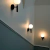 New Miira væglampe, grå/opal Glas Lamper|Spejllampe