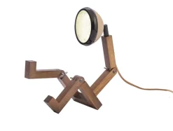 Mini Mr. Wattson bordlampe, Caffé Latte Børn Lamper I Træ|Lamper Til Reol
