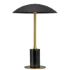 Sale Moon batterilampe / bordlampe, sort/messing Messinglamper|Transportable Lamper